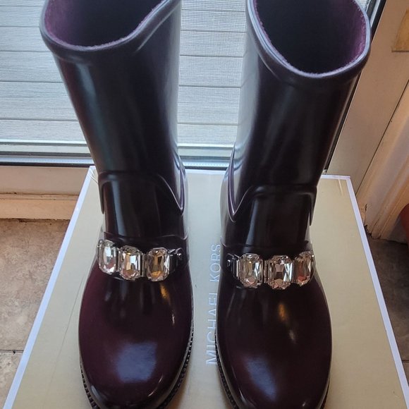 Michael Kors Rain Boots Bling-Bling - Picture 2 of 11